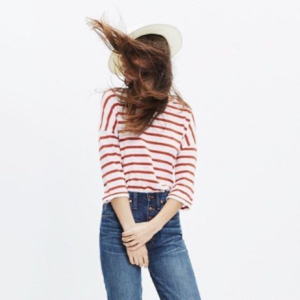 Madewell Audio Tee in Calabasa Stripe
